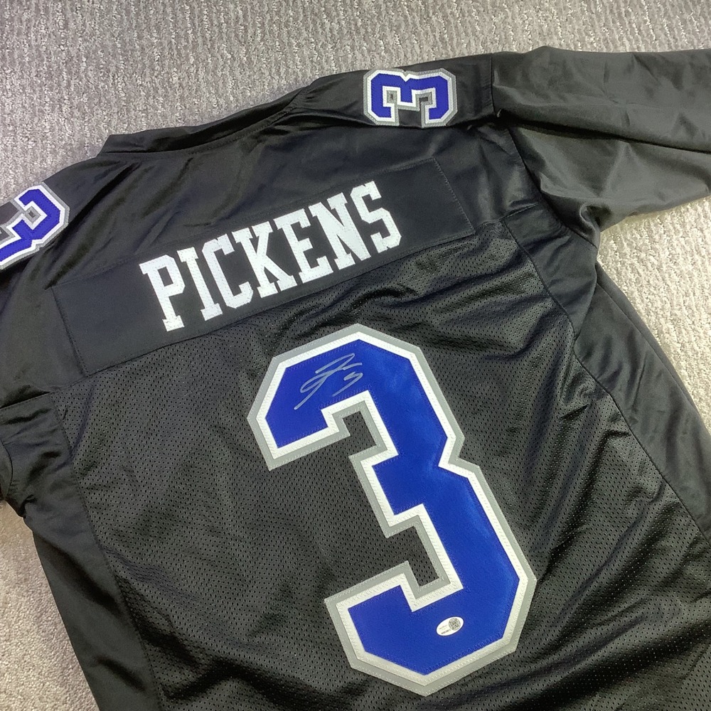 George Pickens Signed Custom Cowboys Jersey JSA COA Black XL Autographed New